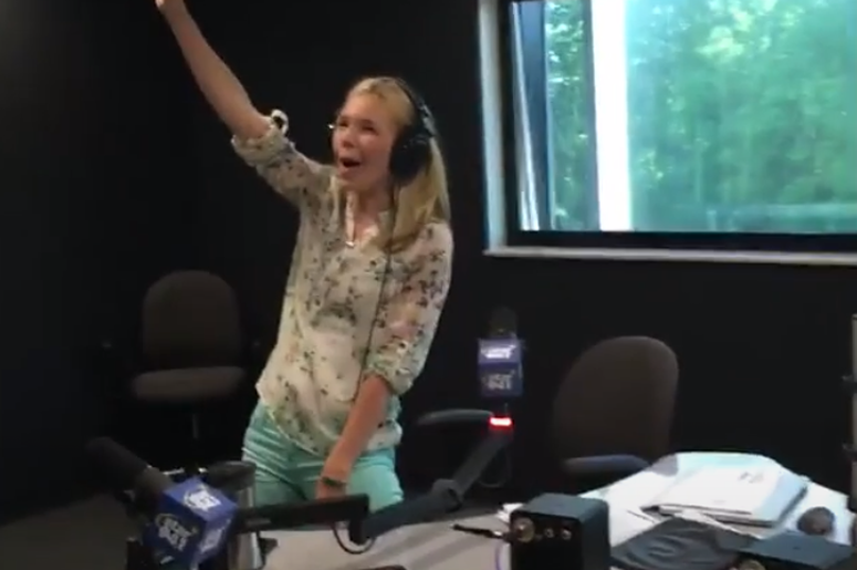 Jenn Celebrating