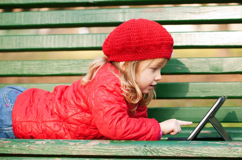 Kid with iPad