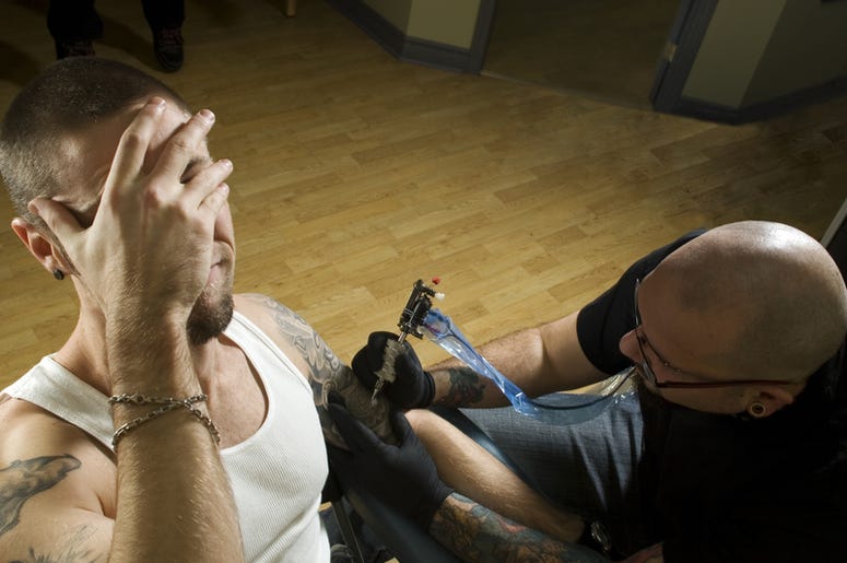 Guy Getting Tattoo