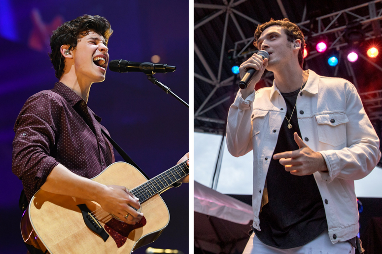 Shawn Mendes | Lauv Recording artist Shawn Mendes performs at the American Airlines Arena. / Ari Staprans Leff of Lauv during Summerfest Music Festival at Henry Maier Festival Park on July 9, 2017 in Milwaukee, Wisconsin.