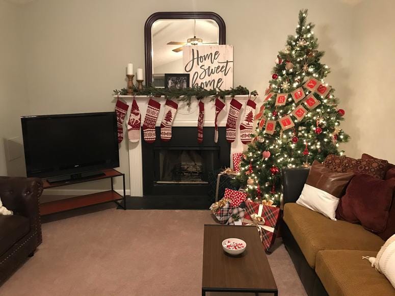 christmas living room