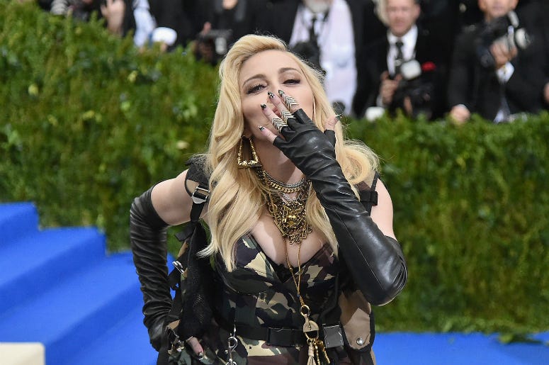 Madonna attends the 'Rei Kawakubo/Comme des Garcons: Art Of The In-Between' Costume Institute Gala Madonna attends the 'Rei Kawakubo/Comme des Garcons: Art Of The In-Between' Costume Institute Gala
