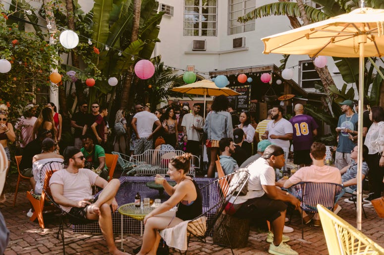 A party at Miami's Broken Shaker