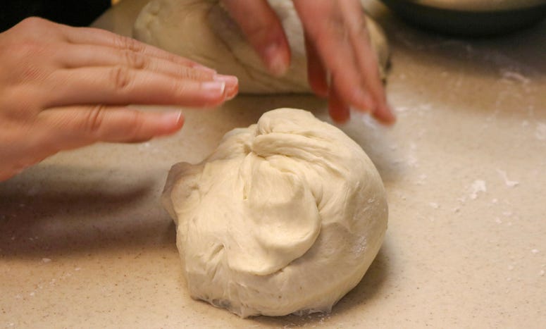 Baking Bread raw dough