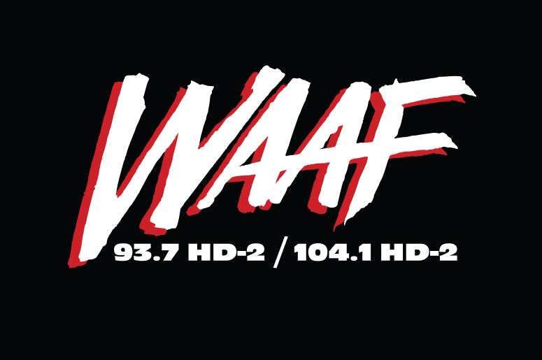 WAAF HD-2 Logo WAAF HD-2 Logo
