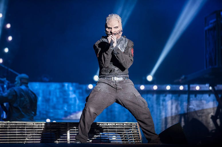 Corey Taylor from Slipknot performs at 2015 Rock in Rio on September 25, 2015 in Rio de Janeiro, Brazil Corey Taylor from Slipknot performs at 2015 Rock in Rio on September 25, 2015 in Rio de Janeiro, Brazil