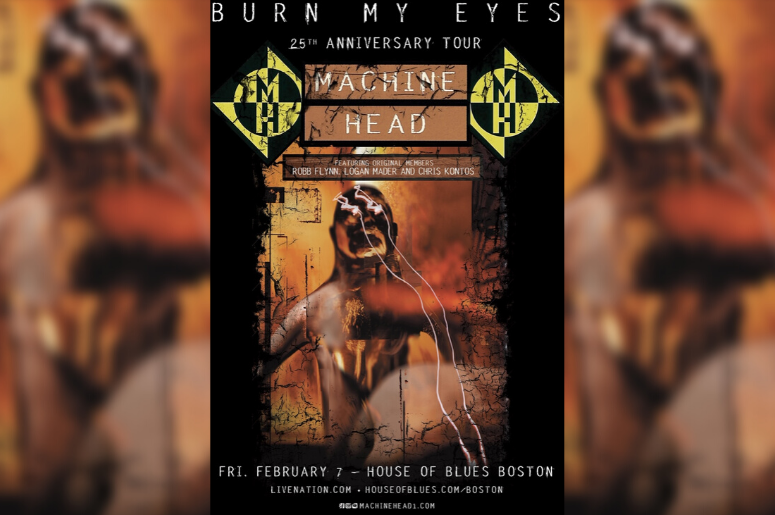 Machine Head "Burn My Eyes" 25th Anniversary Tour poster