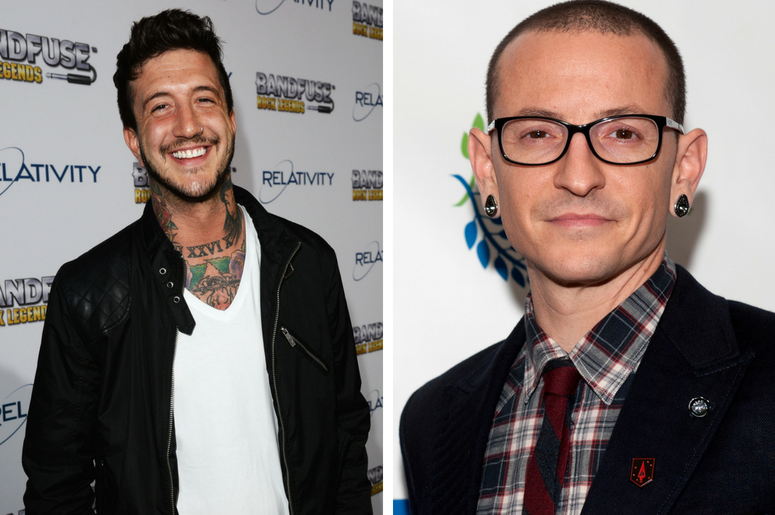Austin Carlile and Chester Bennington Austin Carlile and Chester Bennington