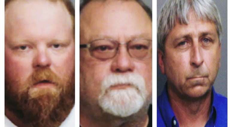 Travis McMichael (l), Gregory Michael (m), and William "Roddie" Bryant are charged with murdering Ahmaud Arbery in Brunswick, GA on February 23, 2020. Travis McMichael (l), Gregory Michael (m), and William "Roddie" Bryant are charged with murdering Ahmaud Arbery in Brunswick, GA on February 23, 2020.