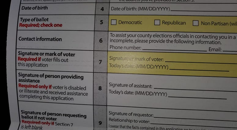 The GA Secretary of State has mailed the Absentee Ballot Request Form to Voters The GA Secretary of State has mailed the Absentee Ballot Request Form to Voters