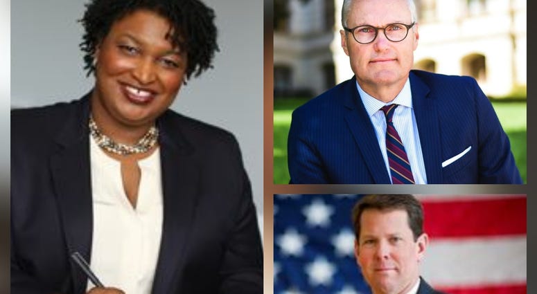Democratic nominee for GA Governor Stacey Abrams will face either Lt. Gov. Casey Cagle or Sec. of State Brian Kemp in November