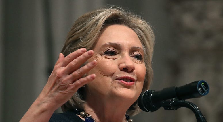 Hillary Clinton speaking at about former Rep. Ellen Tausher in Washington D.C. Hillary Clinton speaking at about former Rep. Ellen Tausher in Washington D.C.