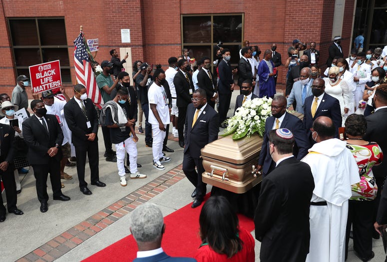 The Rayshard Brooks funeral processional exits Ebenezer Baptist Church The Rayshard Brooks funeral processional exits Ebenezer Baptist Church