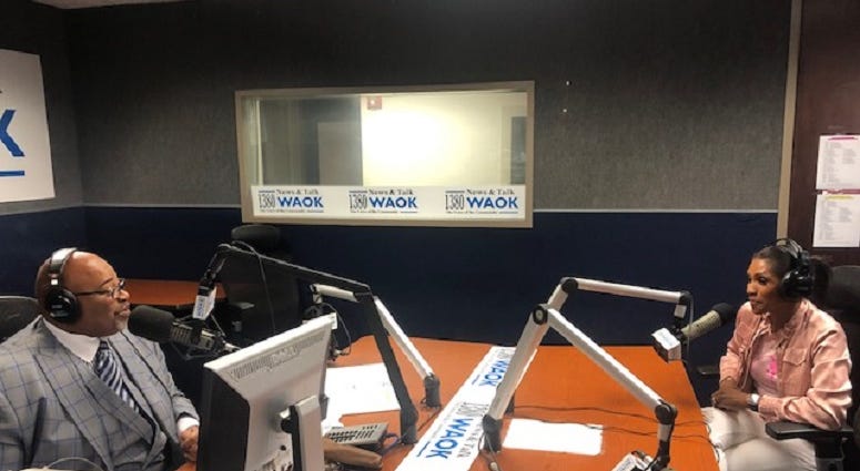 Derrick Boazman with Dr. Jackie Walters on Too Much Truth in Atlanta, Ga 8/27/19 Derrick Boazman with Dr. Jackie Walters