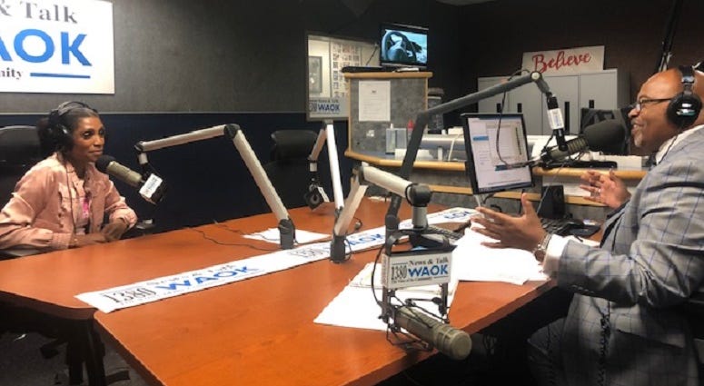 Derrick Boazman with Dr. Jackie Walters on Too Much Truth in Atlanta, Ga 8/27/19 Derrick Boazman with Dr. Jackie Walters