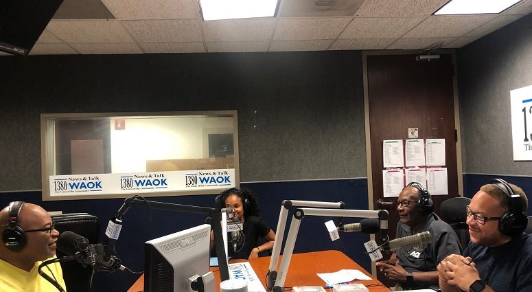 Derrick Boazman with Kim Murray, Reto Smith, Star Rogers on 10/28/19 in Atlanta,GA Derrick Boazman with Kim Murray, Reto Smith, Star Rogers