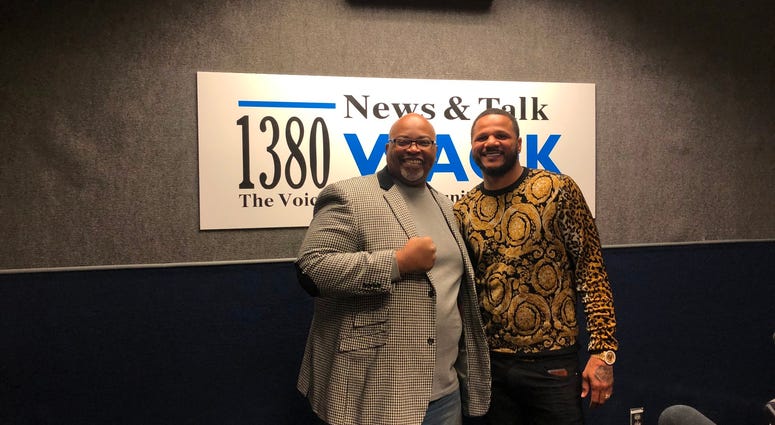 Derrick Boazman with Anthony Direll at WAOK studio 2/10/2020 Derrick Boazman with Anthony Direll at WAOK