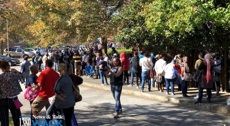 Line For Tickets To See President Obama Line For Tickets To See President Obama