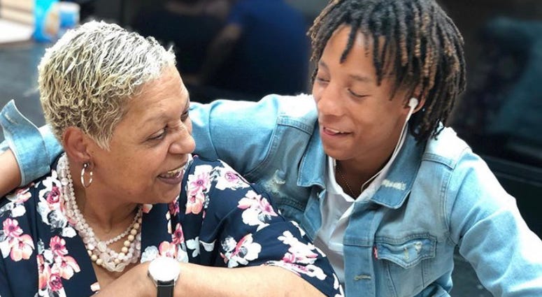 Vincent Truitt (r) is seen in a photo with his grandmother
