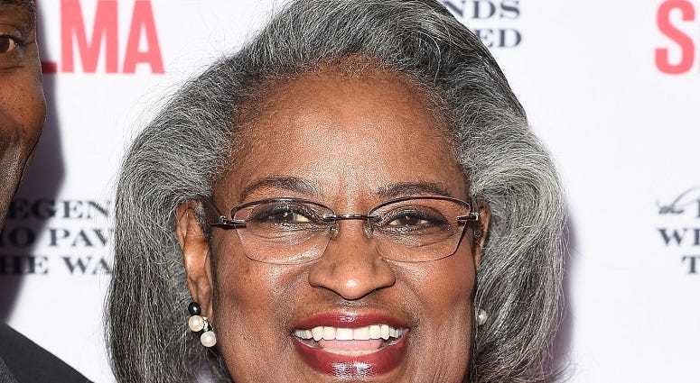 Juanita Abernathy and her son attend the 'Selma' and The Legends Who Paved The Way Gala at Bacara Resort on December 6, 2014 in Goleta, California Juanita Abernathy and her son