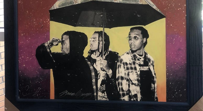 Migo's Art Piece done by Gilbert Young in Collaboration with Cam Kirk at the Art Migo's Art Piece done by Gilbert Young in Collaboration with Cam Kirk