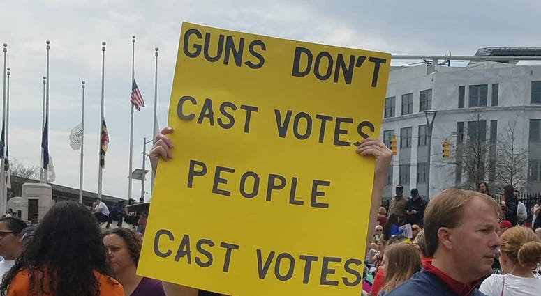 More than 50 thousand demonstrators marched to the State Capitol to protest gun laws