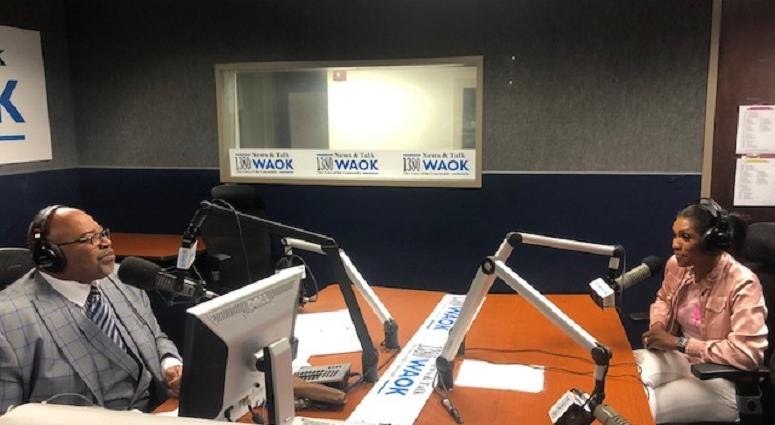 Derrick Boazman with Dr. Jackie Walters on Too Much Truth in Atlanta, Ga 8/27/19 Derrick Boazman with Dr. Jackie Walters
