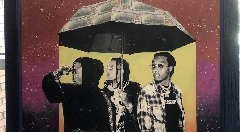 Migo's Art Piece done by Gilbert Young in Collaboration with Cam Kirk at the Art Migo's Art Piece done by Gilbert Young in Collaboration with Cam Kirk