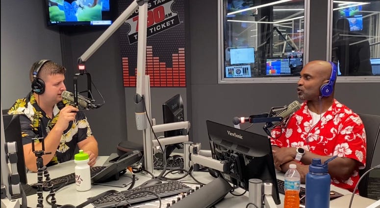 Tobin in studio with Leroy