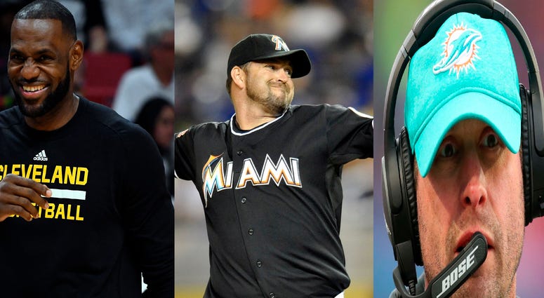 Lebron James, Heath Bell, Adam Gase