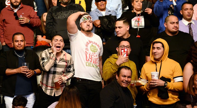 Fans at Chavez Jr. vs Jacobs