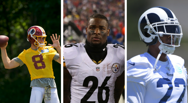 Kirk Cousins, Le'Veon Bell, Trumaine Johnson Washington Redskins Kirk Cousins, Pittsburgh Steelers Le'Veon Bell, Los Angeles Rams Trumaine Johnson
