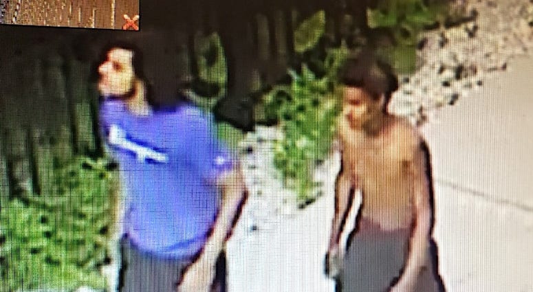 Police say these two men are wanted for attempting to rob a woman in Old Town on July 24, 2019. Police say these two men are wanted for attempting to rob a woman in Old Town on July 24, 2019.