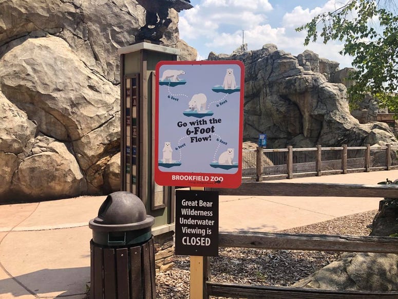 Brookfield Zoo Social Distancing Signage Brookfield Zoo Social Distancing Signage