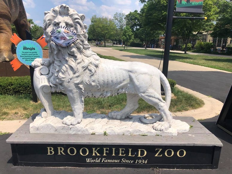 Brookfield Zoo reopens to the public Wednesday, July 8 after being shut down for months due to the COVID-19 pandemic. Brookfield Zoo reopens to the public Wednesday, July 8 after being shut down for months due to the COVID-19 pandemic.