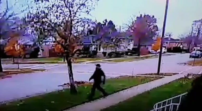 Surveillance image of the suspect in an attempted home burglary Nov. 6 in the 8600 block of North Olcott Avenue in Niles.