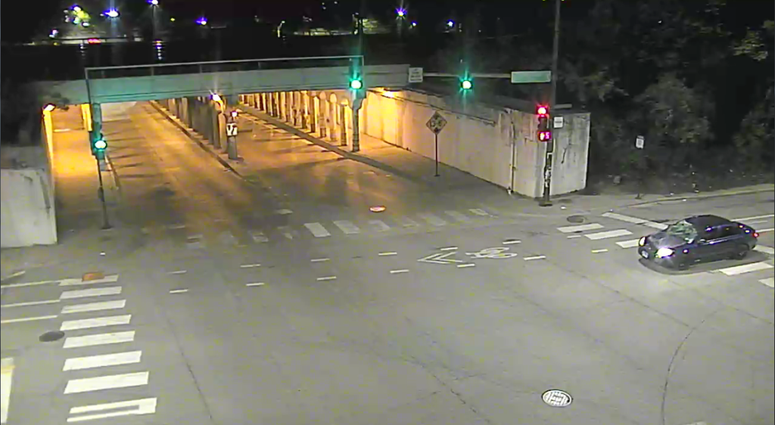 Surveillance image of the Chevrolet Cobalt wanted in a fatal hit-and-run May 16 in the 400 block of East 95th Street. Surveillance image of the Chevrolet Cobalt wanted in a fatal hit-and-run May 16 in the 400 block of East 95th Street.