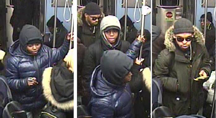Police say these people are suspected of hitting CTA customers through the operator windows on L trains.