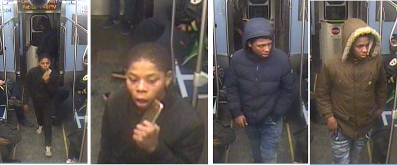Police say these people are suspected of hitting CTA customers through the operator windows on L trains.
