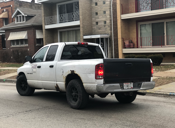 Police released a photo of pickup wanted in a hit-and-run Jan. 29, 2020, in the 7400 block of South King Drive. Police released a photo of pickup wanted in a hit-and-run Jan. 29, 2020, in the 7400 block of South King Drive.