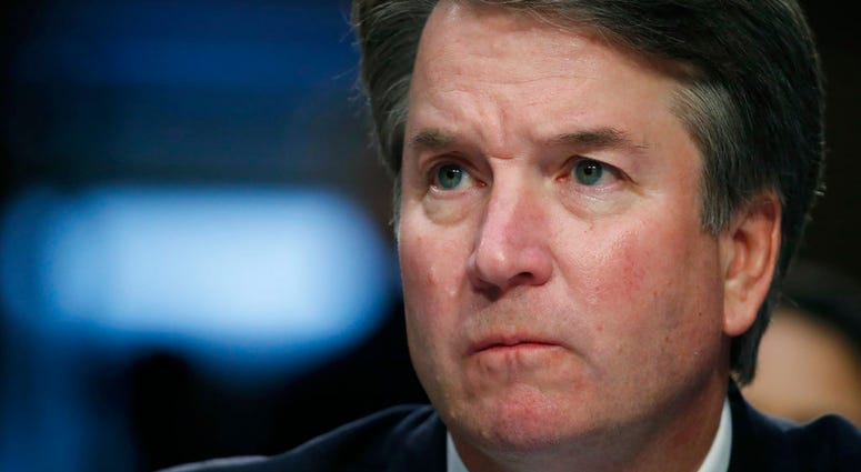 n this Sept. 6, 2018, file photo, President Donald Trump's Supreme Court nominee, Brett Kavanaugh testifies before the Senate Judiciary Committee on Capitol Hill in Washington, for the third day of his confirmation hearing to replace retired Justice Antho n this Sept. 6, 2018, file photo, President Donald Trump's Supreme Court nominee, Brett Kavanaugh testifies before the Senate Judiciary Committee on Capitol Hill in Washington, for the third day of his confirmation hearing to replace retired Justice Antho