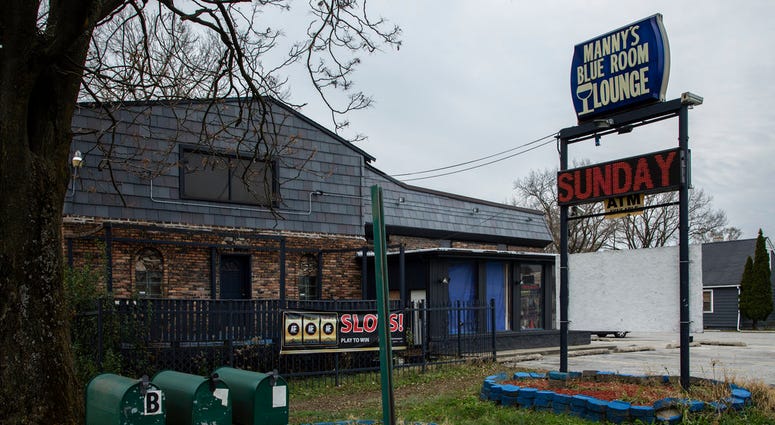 Manny's Blue Room Lounge in Robbins on Monday, Nov. 12, 2018. A police officer fatally shot an armed security guard while responding to an early-morning shooting at a suburban Chicago bar, investigators said.