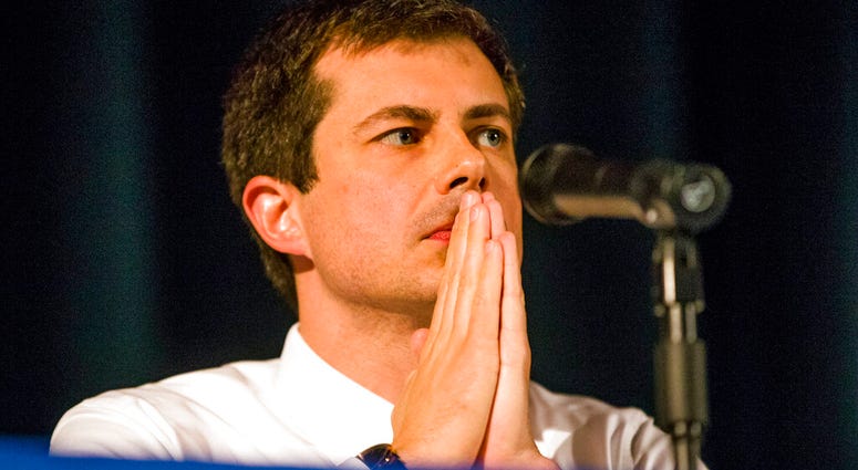 Democratic presidential candidate and South Bend Mayor Pete Buttigieg looks on during a town hall community meeting, Sunday, June 23, 2019, at Washington High School in South Bend, Ind. Democratic presidential candidate and South Bend Mayor Pete Buttigieg looks on during a town hall community meeting, Sunday, June 23, 2019, at Washington High School in South Bend, Ind.