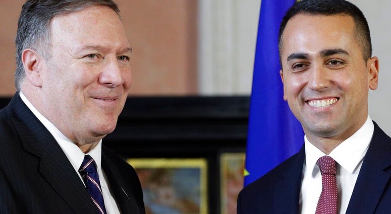 .S. Secretary of State, Mike Pompeo, left, and Italian Foreign Minister Luigi Di Maio .S. Secretary of State, Mike Pompeo and Italian Foreign Minister Luigi Di Maio