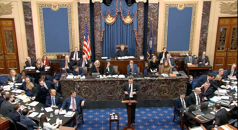 Senate Impeachment Hearing, Trump