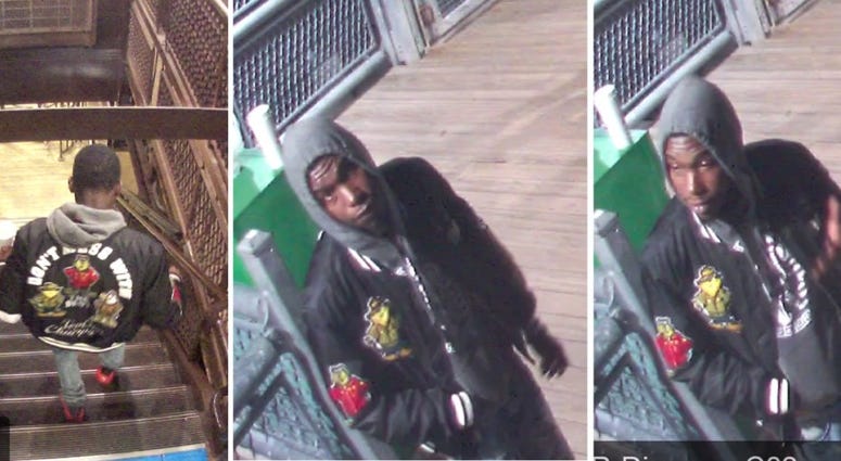 Chicago police are asking for help identifying a man believed to be responsible for a strong armed robbery Sunday near the Quincy Brown Line station on the Near West Side. Chicago police are asking for help identifying a man believed to be responsible for a strong armed robbery Sunday near the Quincy Brown Line station on the Near West Side.