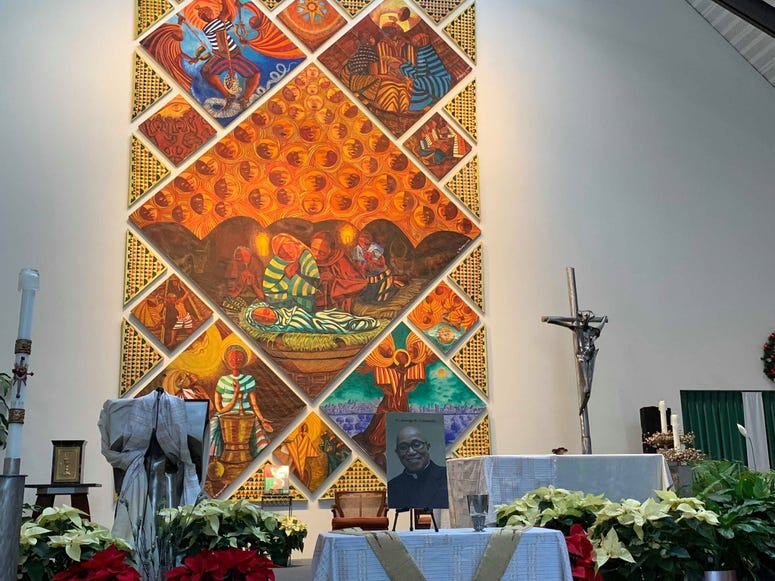 Funeral Mass held for Father George Clements.