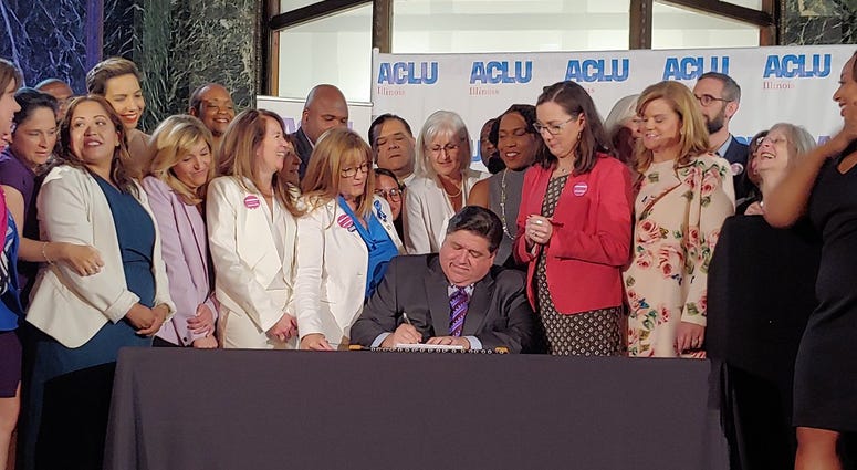 Governor JB Pritzker signed Wednesday the Reproductive Health Act into law. Governor JB Pritzker signed Wednesday the Reproductive Health Act into law.