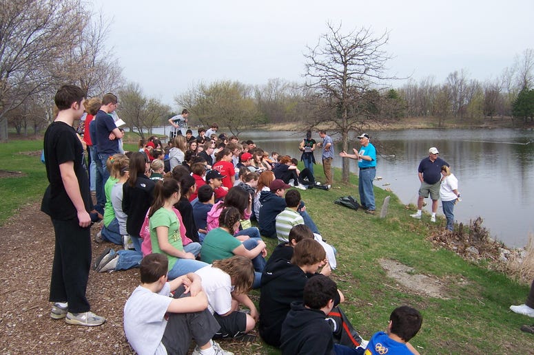Dick Thomas at Earth Day 2008 at the Lake Katherine Nature Center in Palos Heights. Dick Thomas at Earth Day 2008 at the Lake Katherine Nature Center in Palos Heights.