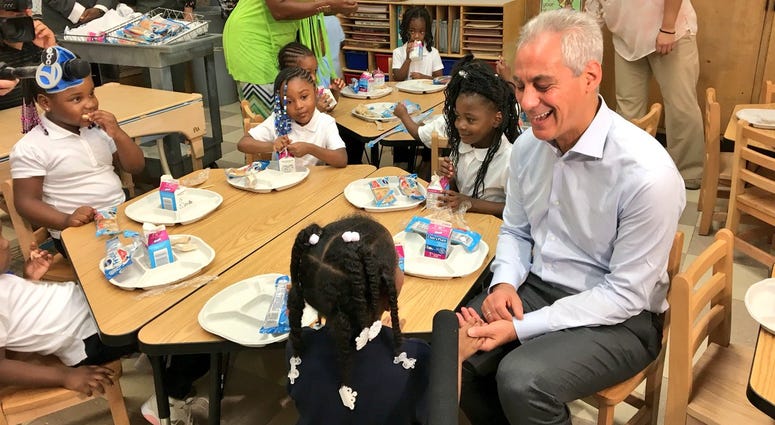 Emanuel Visits Brownell Elementary, Discuss Future Of Full Day Pre-K